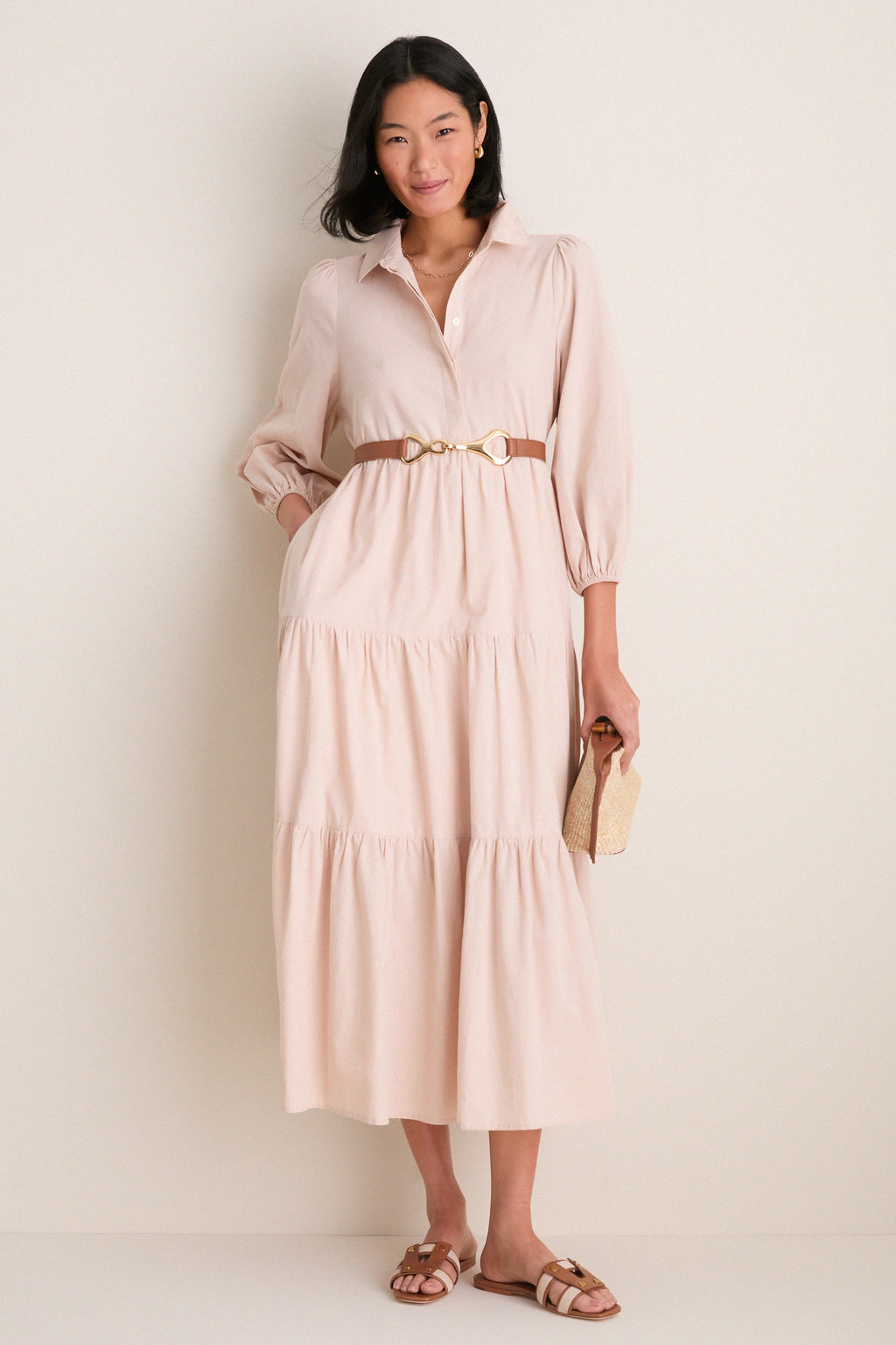 Sandstone Cotton Mabel Maxi Dress